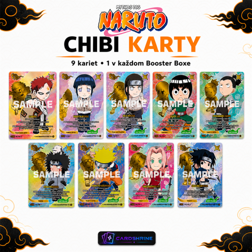 Naruto Mythos Shinobi Shiren (Set 2) - Booster Box Sealed Case (12 ks)