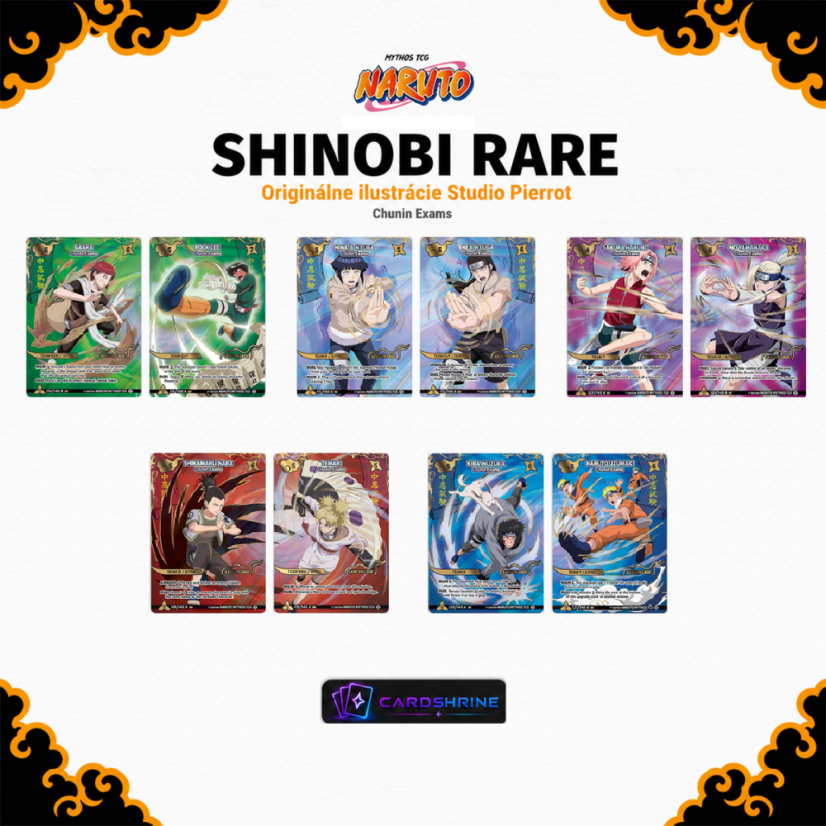 Naruto Mythos Shinobi Shiren (Set 2) - Booster Box Sealed Case (12 ks)