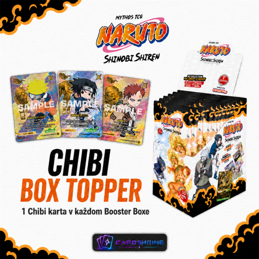 Naruto Mythos Shinobi Shiren (Set 2) - Booster Box Sealed Case (12 ks)