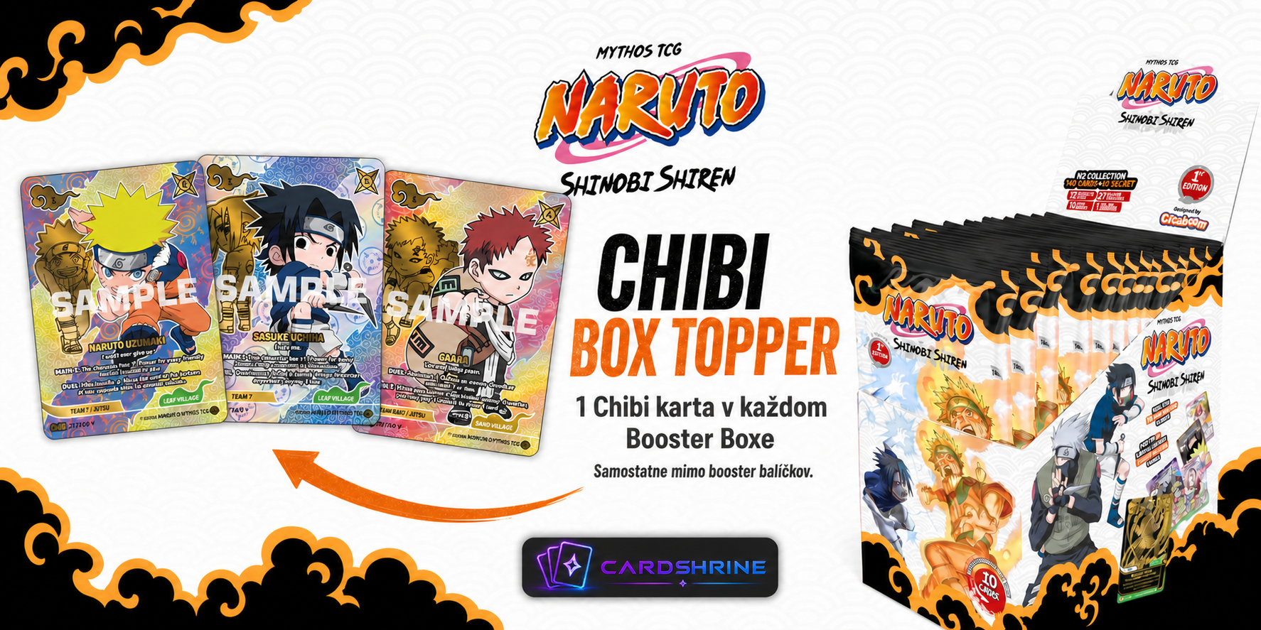 Chibi Box Topper v Naruto Mythos Shinobi Shiren Booster Boxe